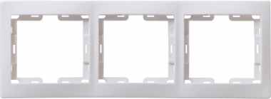 Фотография товара 'IEK Рамка 3-местная горизонтальная РГ-3-КБ КВАРТА, EMK30-K01-DM'
