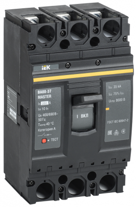 Фотография товара 'IEK Выключатель автоматический ВА88-37 3Р 250А 35кА MASTER, SVA40-3-0250-02'
