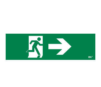 Фотография товара 'IEK Этикетка самоклеящаяся 310х90мм "Фигура/стрелка вправо" LPC10-1-31-09-FNAPR'