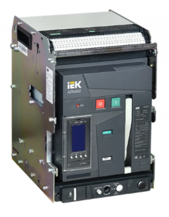 Фотография товара 'IEK ARMAT Воздушный автоматический выключатель выдвижного исполнения 3P типоразмер B 85кА 1600А AR-ACB-3VB-085-1600A-TYCF'