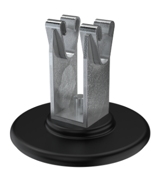 Фотография товара 'IEK Держатель проводника круглого 8-10мм для кровли основание клей оцинкованная cталь ZDP85-11-6-18'