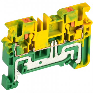 Фотография товара 'IEK YCT21-00-K52-002 Колодка клеммная CP-PEN земля 2,5мм2'