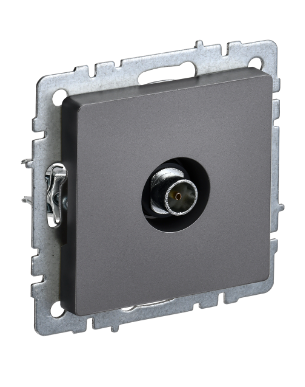 Фотография товара 'IEK BRITE Розетка TV оконечная РТВ11-0-БрС сталь BR-A10-O-K46'