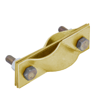 Фотография товара 'IEK Зажим заземления диагональный стержень-стержень латунь ZGC42-40-1-16'