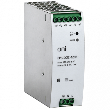 Фотография товара 'IEK OPS-DC12-120B Блок питания OPS 220В AC/12В DC 120Вт ONI'