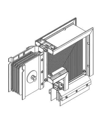 Фотография товара 'IEK LINEBAR Секция угловая вниз 1600А Al 3L+N+PER IP55 транспортировочная LB-1600A4-35-F-LD'