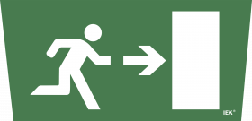 Фотография товара 'IEK Самоклеющая этикетка "Выход/стрелка направо" ССА 5043, LPC10-1-31-28-VNAPR'