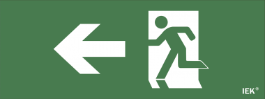 Фотография товара 'IEK Самоклеящаяся этикетка 240х90мм "Фигура/стрелка влево" для ДПА IP20/54, LPC10-1-24-09-FNAL'