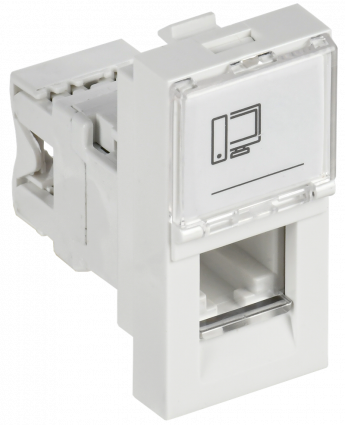 Фотография товара 'IEK PR-KK40D-RI-0-1-C06U-K01 PRIMER РКИ-10-00-П-6 Розетка RJ45 кат.6 (1 мод.)'