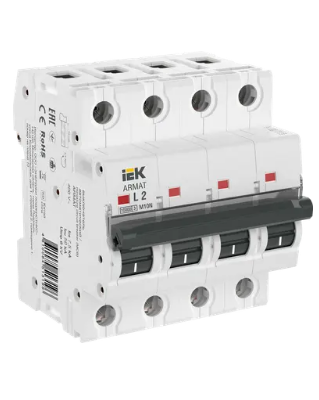 Фотография товара 'IEK ARMAT Автоматический выключатель M10N 4P L 2А AR-M10N-4-L002'
