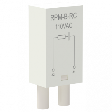 Фотография товара 'IEK RPM-B-RC-AC110V Модуль защиты для реле RC-цепь 110В AC ONI'