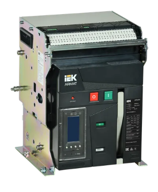 Фотография товара 'IEK ARMAT Воздушный автоматический выключатель стационарного исполнения 3P типоразмер A 55кА 1250А AR-ACB-3FA-055-1250A-TYCF'