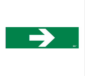 Фотография товара 'IEK Этикетка самоклеящаяся 310х90мм "Направляющая стрелка" LPC10-1-31-09-STR'