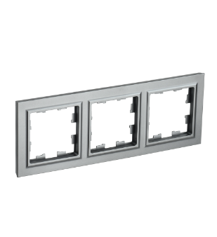 Фотография товара 'IEK BRITE Рамка 3-местная РУ-3-БрС сталь BR-M32-K46'