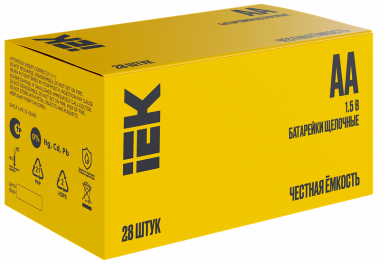 Фотография товара 'IEK ABT-LR06-OP-B28 Батарейка щелоч. Alkaline LR06/AA'