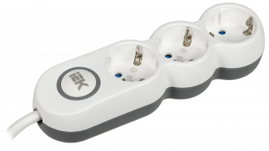 Фотография товара 'IEK Удлинитель У03В 3 места 2P+PE/5м 3х1,5мм2 16А/250В UNO, WYP53-16-03-05-ZK'