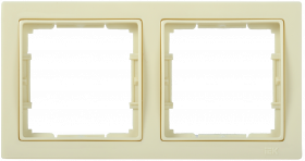 Фотография товара 'IEK Рамка 2-местная квадратная РУ-2-БК BOLERO Q1, EMB22-K33-Q1'