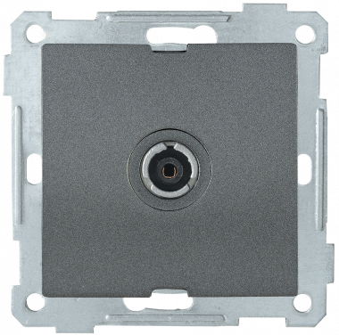 Фотография товара 'IEK Розетка 1-местная телевизионная оконечная РТВ11-0-Б BOLERO, EAB11-K95'