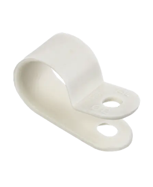 Фотография товара 'IEK Скоба крепежная 12мм нейлоновая белая (50шт) USK11-12-050-K01'