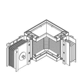 Фотография товара 'IEK LINEBAR Секция угловая правая 5000А Al 3L+N+PER некрашеная IP55 транспортировочная LB-5000A4-25-F-LR'