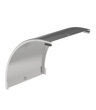 Фотография товара 'IEK Крышка поворота плавного 90град вертикального внешнего (тип В20) ESCA 100мм CPV41D-0-90-100-08'