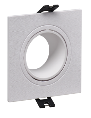 Фотография товара 'IEK LIGHTING Светильник 4101 встраиваемый под лампу MR16 квадрат пластиковый белый LT-UVB0-4101-GU05-1-K01'