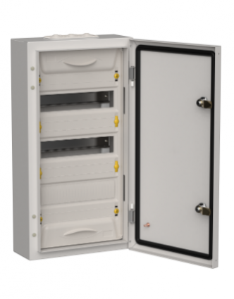 Фотография товара 'IEK TITAN 5 Корпус металлический ЩРн-36 (1х36) 585х310х140мм IP54 серый (одна дверь) TI5-50-N-036-54-7035'