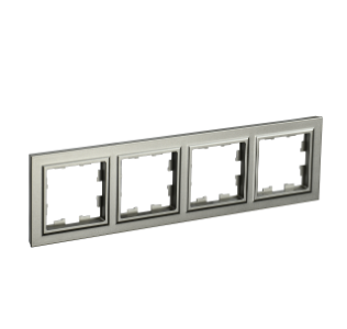 Фотография товара 'IEK BRITE Рамка 4-местная РУ-4-БрШ шампань BR-M42-K37'