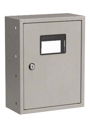 Фотография товара 'IEK Ящик учетно-распределительный ЯУР-380-300 с двумя DIN-рейками (385х300х150мм) YAUR-380-300-31-L'