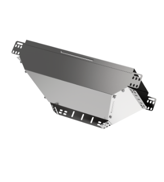 Фотография товара 'IEK ESCA Ответвитель Т-образный вертикальный вниз боковой 50х300мм HDZ CLM50D-OVNB-050-300-HDZ'