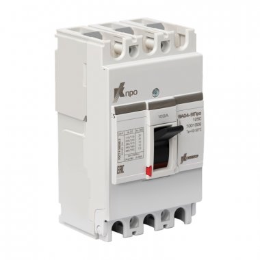 Фотография товара 'IEK 7001009 Выкл. авт. ВА04-31Про 3P 100А Icu-10kA (125C)'