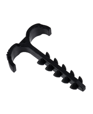 Фотография товара 'IEK Дюбель-хомут Т-образный 4-12мм нейлон черный (25шт/упак) UDH11-04-12-025-K02'
