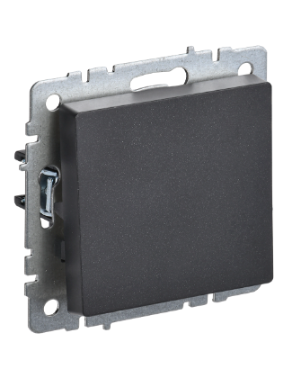 Фотография товара 'IEK BRITE Выключатель 1-клавишный 10А ВС10-1-0-БрЧ черный BR-V10-0-10-K02'