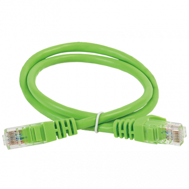 Фотография товара 'IEK PC02-C5EU-3M-G Шнур коммутационный кат.5Е UTP 3м'