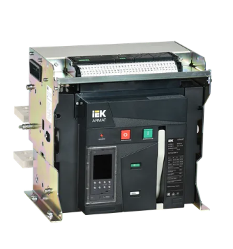 Фотография товара 'IEK ARMAT Воздушный автоматический выключатель стационарного исполнения 3P F 125кА AR-ACB-3FF-125-3200A-TDCF'