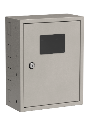 Фотография товара 'IEK Ящик учетно-распределительный ЯУР-380-300 с двумя DIN-рейками (385х300х150мм) УХЛ3 IP31 YAUR-380-300-31'