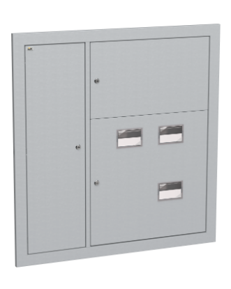 Фотография товара 'IEK Корпус металлический ЩЭ-3-Э 36 IP31 (слаботочный отсек слева) LIGHT IND-MKM43-03-31-E-L'