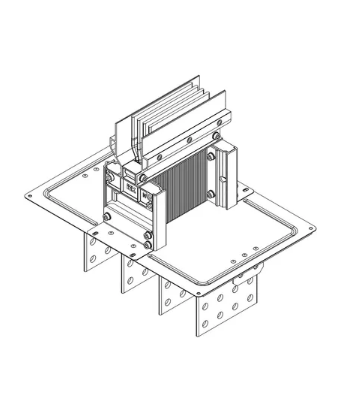 Фотография товара 'IEK LINEBAR Секция фланцевая прямая Тип1 1000А Al 3L+N+PER IP55 транспортировочная LB-1000A4-35-F-F1'
