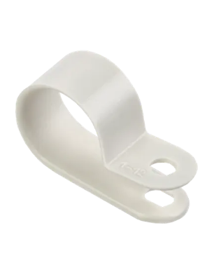 Фотография товара 'IEK Скоба крепежная 16мм нейлоновая белая (50шт) USK11-16-050-K01'