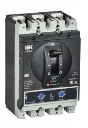 Фотография товара 'IEK ARMAT Автоматический выключатель в литом корпусе 3P типоразмер G 150кА 160А AR-MCCB-3G-150-0160A-ATUC'
