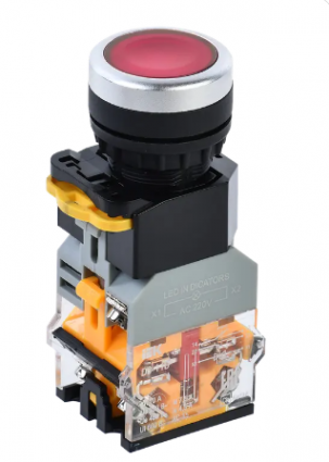 Фотография товара 'IEK Кнопка управления D8-11D d=22мм 1з+1р с подсветкой BBT30-11D-3-12-K04'