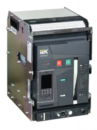 Фотография товара 'IEK ARMAT Воздушный автоматический выключатель выдвижного исполнения 3P типоразмер B 85кА 1600А AR-ACB-3VB-085-1600A-TDCF'