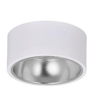 Фотография товара 'IEK LIGHTING Светильник 4017 накладной потолочный под лампу GX53 белый/хром LT-UPB0-4017-GX53-1-K54'