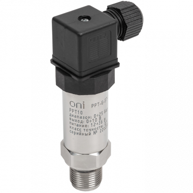 Фотография товара 'IEK PPT-G-ST-025-0-10-3-2 Преобр. давл. PPT10 0,5% 0-25Бар 0-10В M20 DIN43650 ONI'