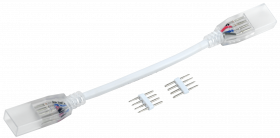 Фотография товара 'IEK Коннектор RGB 14мм (разъем-10см-разъем) LSCON14-RGB-212-05'