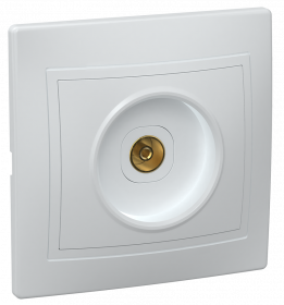 Фотография товара 'IEK Розетка 1-местная телевизионная РТВ10-КБ КВАРТА, EAK10-K01-DM'