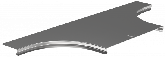 Фотография товара 'IEK Крышка отвода Т-образного плавного (тип Г01) ESCA 300мм, COT01D-0-300-08'