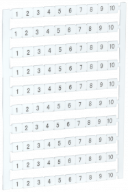Фотография товара 'IEK Маркеры для КВИ-4/16мм2 с нумерацией №№ 1-10, YZN30M-004-K00-10'
