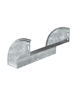 Фотография товара 'IEK Поворот плавный 90град вертикальный внешний (тип В20) ESCA 80х400мм HDZ CPV41-0-90-080-400-HDZ'