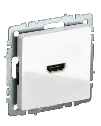 Фотография товара 'IEK BRITE Розетка HDMI РHDMI-0-БрБ белый BR-H10-K01'